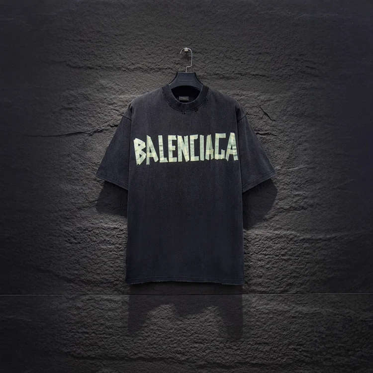 Balenciaga Distressed Oversized PrintT Shirt