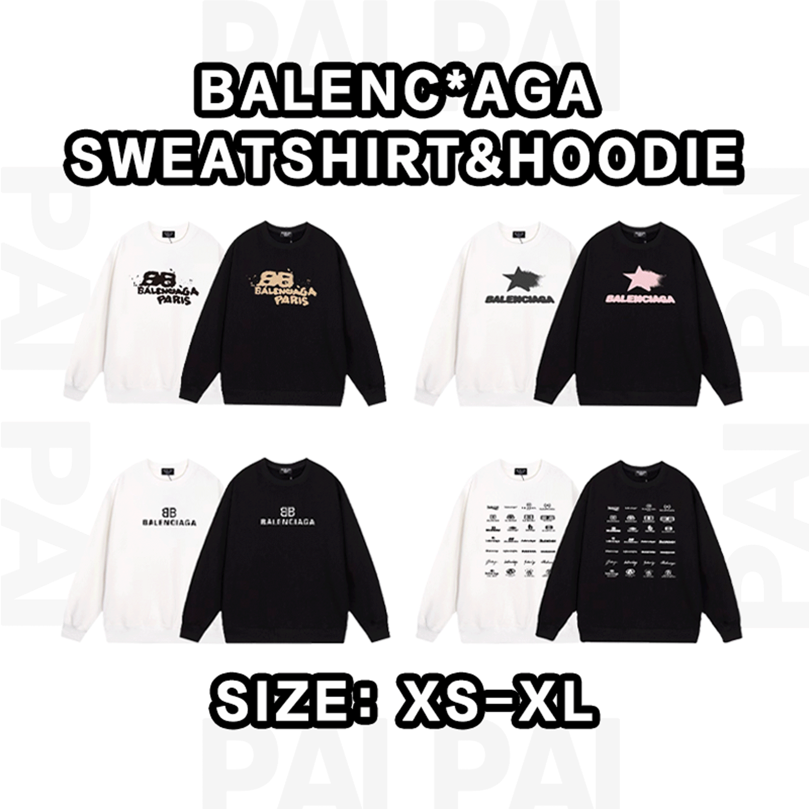 Balenciaga  Fashion sweatshirt
( 37 colors )